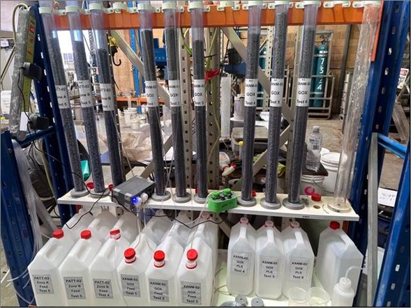 Oxide Column Leach at DMPS Labs