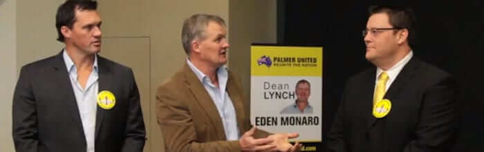 palmer united party, dean lynch campaign launch
