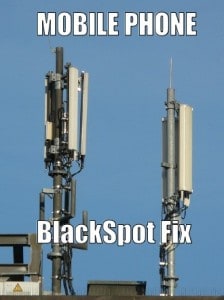 Mobile Phone Infrastructure for mobile blackspot policy