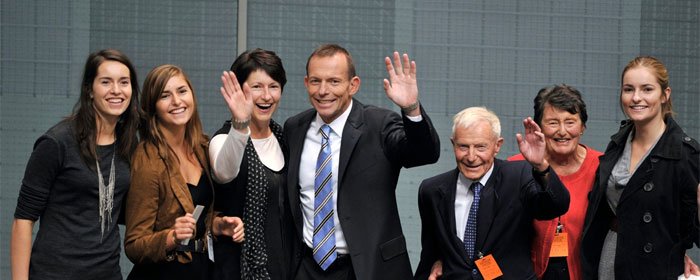 Tony Abbott and family