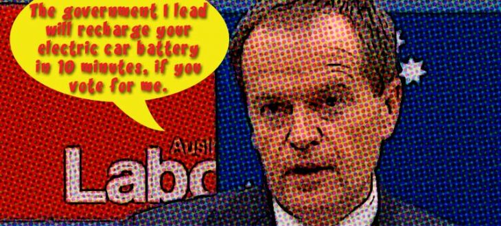 bill shorten charges batteries.