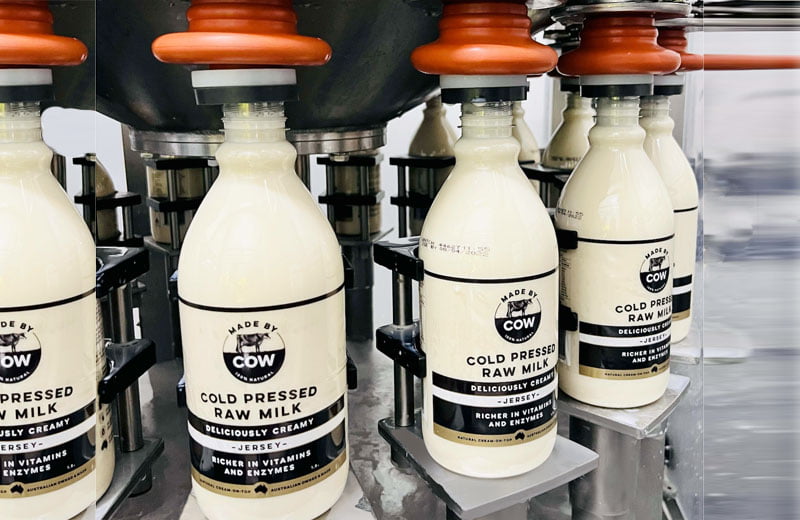 made by cow cold pressed milk
