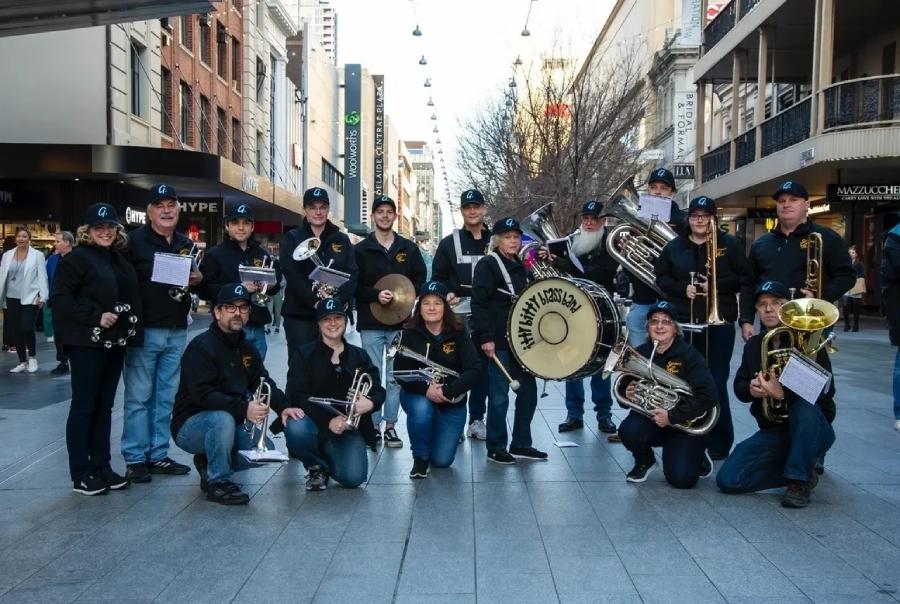 bring the noise band, photo c/o AFL Country Supporters Group