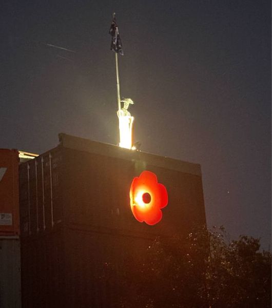 Rural Containers ANZAC display. photo c/o David Nichols.